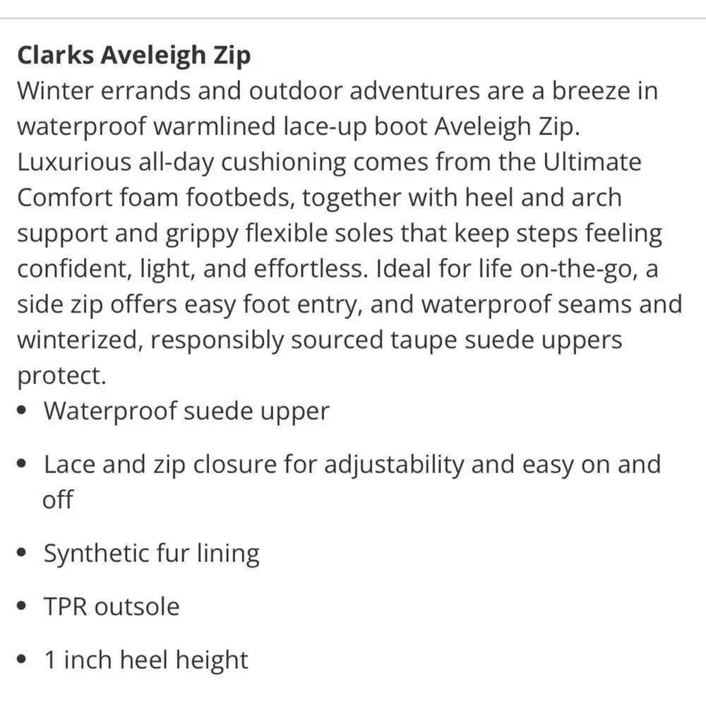 Clarks aveleigh boot